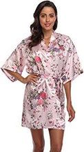 Load image into Gallery viewer, FLORAL SATIN DRESSING GOWNS
