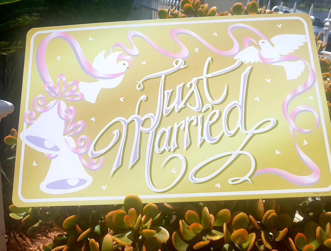 JUST MARRIED SIGN