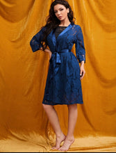 Load image into Gallery viewer, LACE GOWN NAVY
