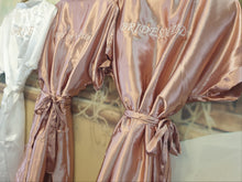 Load image into Gallery viewer, ROSE GOLD SATIN GOWNS WITH WHITE EMBROIDERY
