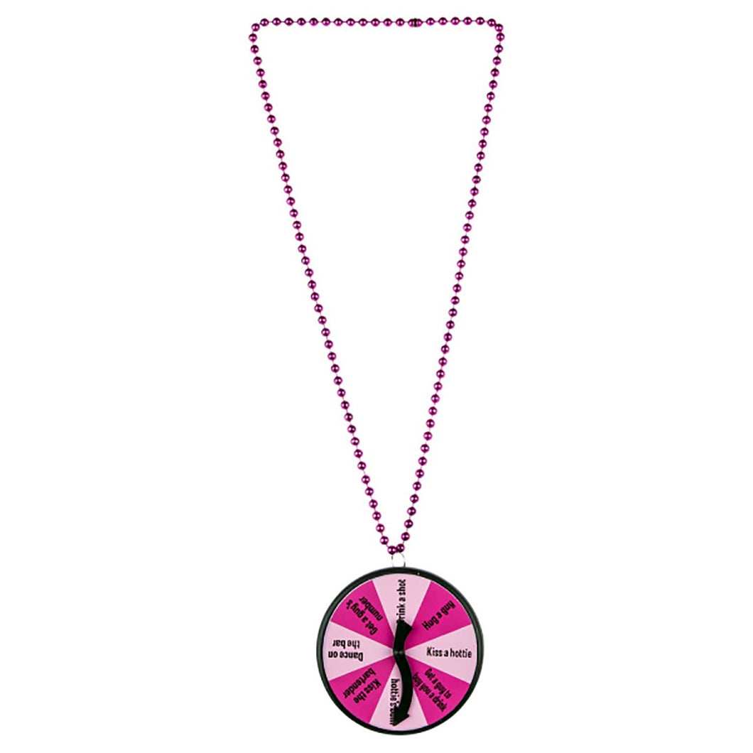 HENS NIGHT DARE SPINNER BADGE NECKLACE