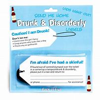 DRUNK AND DISORDERLY LABELS