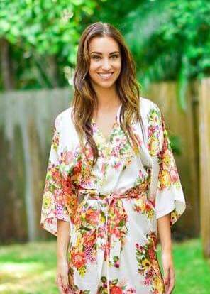 BOHO FLORAL SATIN GOWNS