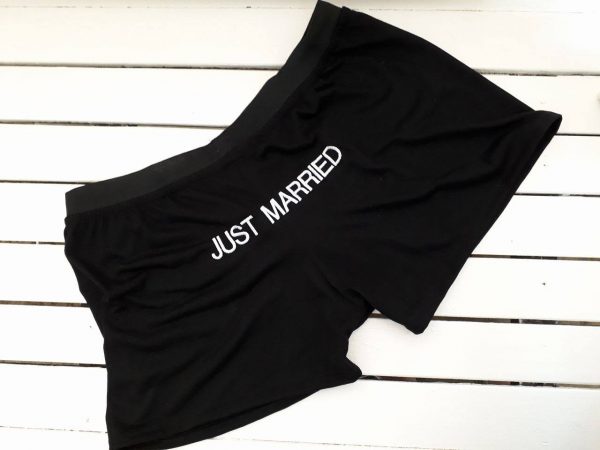JUST MARRIED BOXER SHORTS