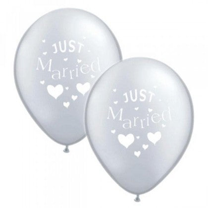 JUST MARRIED BALLOONS