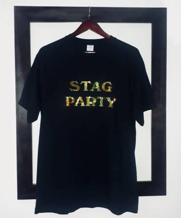 STAG NIGHT T SHIRT GOLD