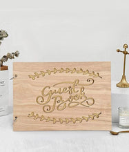 Load image into Gallery viewer, GUEST BOOK WOODEN COVER
